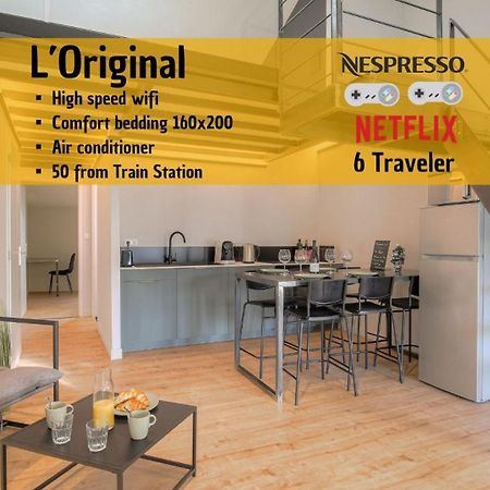 L Original - Travelhome - Free Wifi - 6 Travelers Villefranche-sur-Saone Bagian luar foto